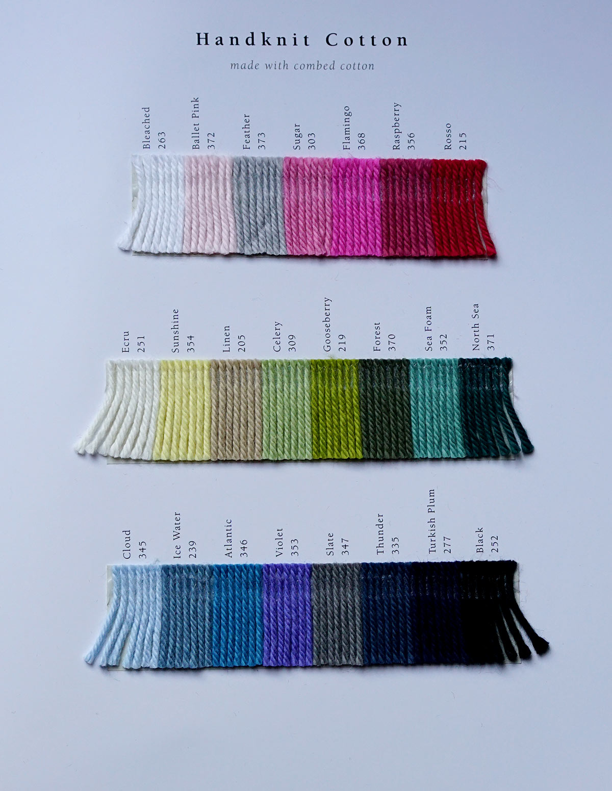 ROWAN HANDKNIT COTTON /& COTTON GLACE ARCHIVE COLLECTION